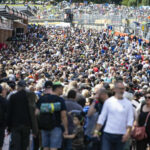 British Superbike fans on pit lane Sunday at Brands Hatch. Photo courtesy MSVR.